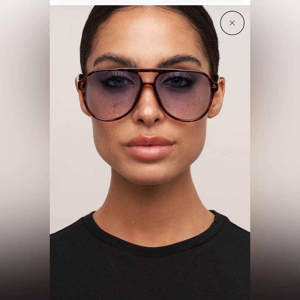 OTRA Eyewear Stevie Tortoiseshell Gradient Lens Aviator Glasses NWT - Picture 4 of 5